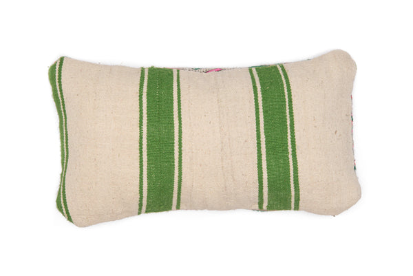 Groovy Lumbar Pillow - Mint + Wool